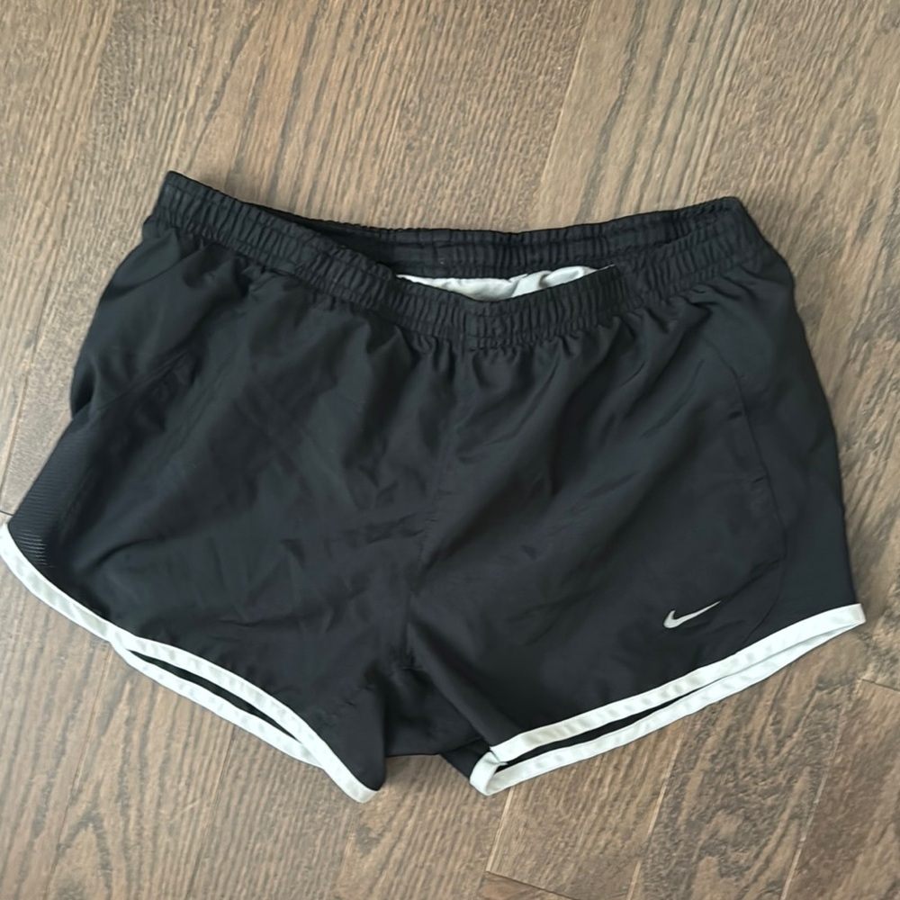 Nike Black mini Shorts with White Trim